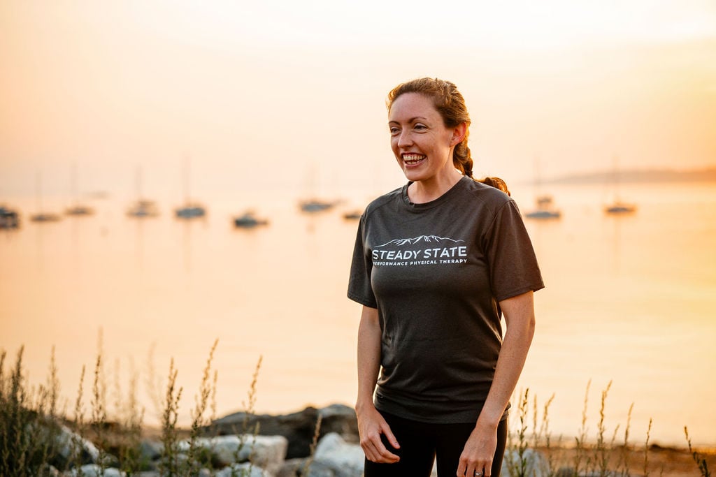 Dr. Aisling Cuffe on the Eastern Prom in Portland, Maine.