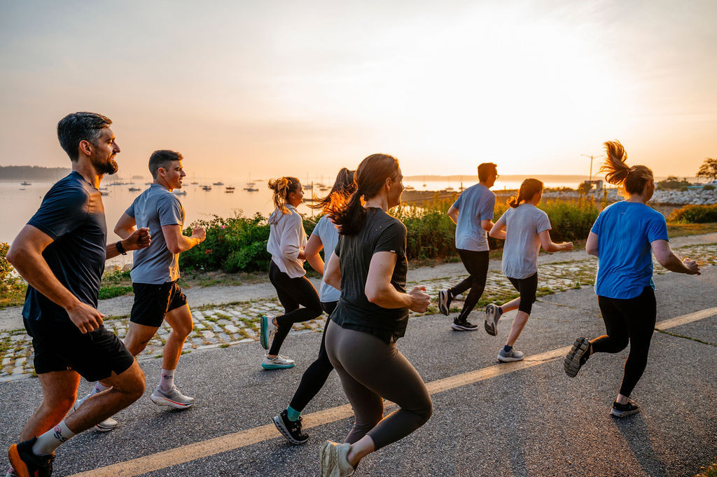 The Steady State team on a run along the Eastern Prom trail in Portland, Maine. The Steady State team on a run along the Eastern Prom trail in Portland, Maine.